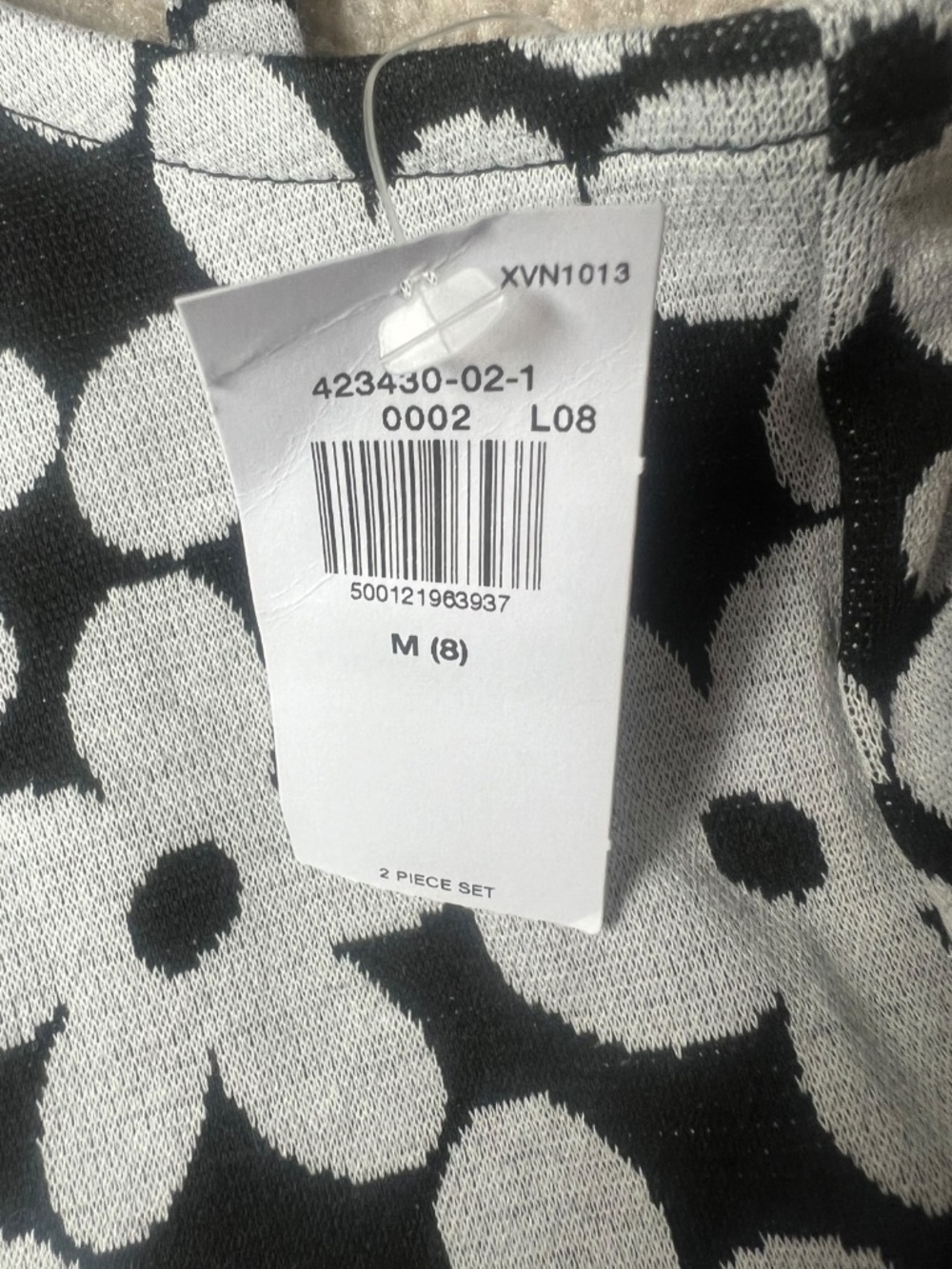 Old Navy Black White Daisy Print Dress Girls Size 8 Medium NWT - Picture 4 of 5